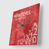 俺は何でも退職した! スクエア壁時計 (傾斜)