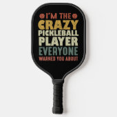 俺は全員熱狂するピックボール警告だ ピックルボールラケット (裏面)