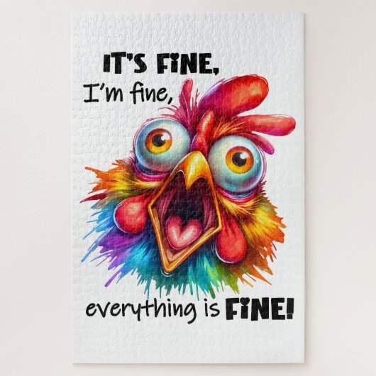 俺は全素晴らしてチキン素晴らしだおもしろい ジグソーパズル (縦)