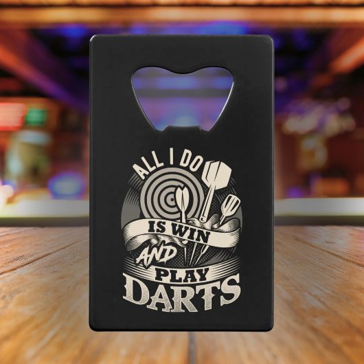 俺は勝てばダーツだ遊け クレジットカード栓抜き