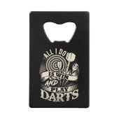 俺は勝てばダーツだ遊け クレジットカード栓抜き (正面)