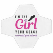 俺は君のコーチ警告女だ サッカーボール (フラット)