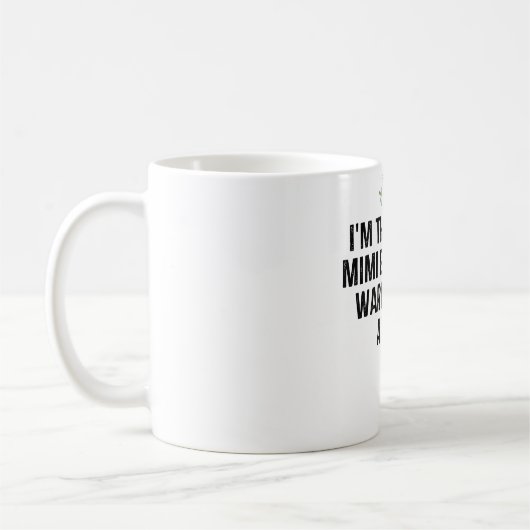 俺は君の熱狂するみみ警告だ コーヒーマグカップ (左)