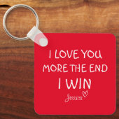 俺は君をもっと愛してる最後に勝つキーリング キーホルダー (正面)