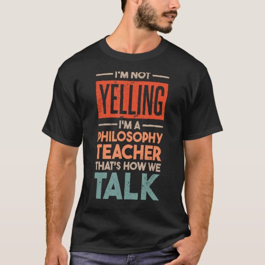 俺は哲学の先生だ Tシャツ (正面)