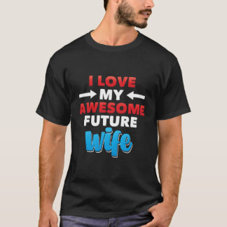 俺は婚約者素晴らしの新郎が結婚好き Tシャツ