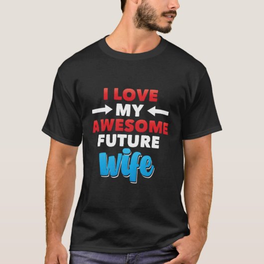 俺は婚約者素晴らしの新郎が結婚好き Tシャツ (正面)