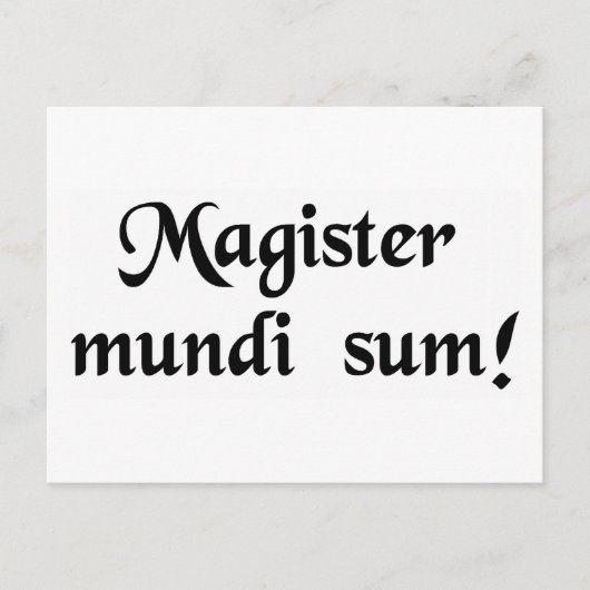 俺は宇宙の主人だ! ポストカード (正面)