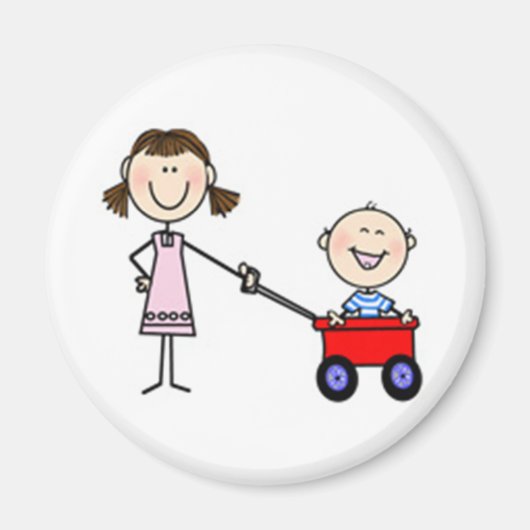 俺は弟のステッキのフィギュアだ マグネット (正面)