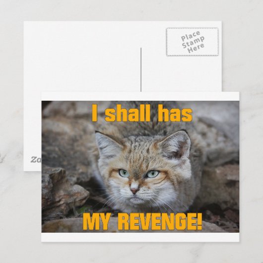 俺は復讐する！ ポストカード (正面/裏面)