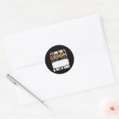 俺は新郎のサインだおもしろい結婚 ラウンドシール (封筒)