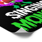 俺は歌うモンスターマッチングファミリーハロウィーンだ ポスター (角)