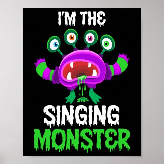 俺は歌うモンスターマッチングファミリーハロウィーンだ ポスター (正面)