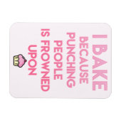 俺は焼く！おもしろいベーキング引用文 マグネット (横)