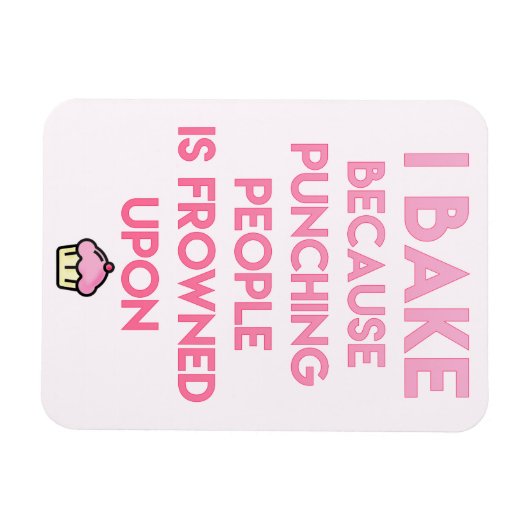 俺は焼く！おもしろいベーキング引用文 マグネット (横)