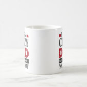 俺は熱狂するパパだ警告よ コーヒーマグカップ (中央)