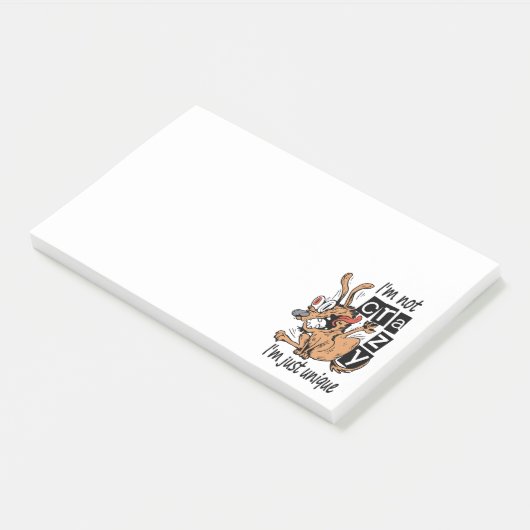 俺は熱狂する違うユニークよ風変わり犬 ポストイット (アングル)