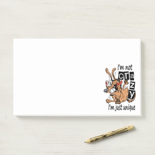 俺は熱狂する違うユニークよ風変わり犬 ポストイット (デスク)