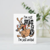 俺は熱狂する違うユニークよ風変わり犬 ポストカード (スタンド正面)