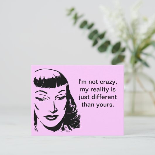 俺は現実熱狂するは単なる違う ポストカード (スタンド正面)