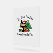 俺は素晴らしクリスマス素晴らしフだ素晴らしよ アクリルサイン (傾斜)