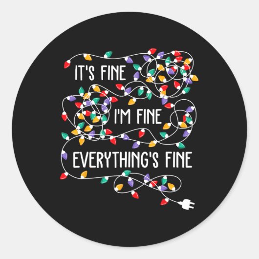 俺は素晴らしクリスマス素晴らしリだ素晴らし ラウンドシール (正面)