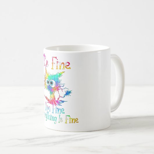 俺は素晴らし全てキャッ素晴らしチだおもしろいよ コーヒーマグカップ (正面右)