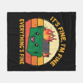 俺は素晴らし全てリ素晴らしル素晴らし・ダンプ フリースブランケット (正面(横))