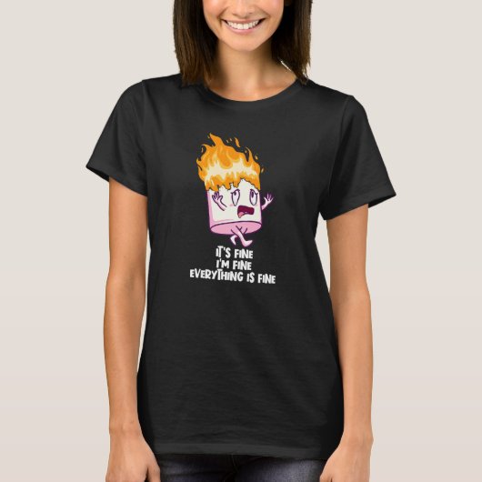 俺は素晴らし全て燃え素晴らしの素晴らし火星だ Tシャツ (正面)