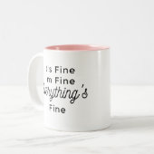 俺は素晴らし全て素晴らしだ素晴らし ツートーンマグカップ (正面左)