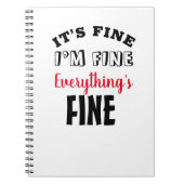 「俺は素晴らし全て素晴らしだ素晴らし」 ノートブック (正面)