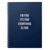 俺は素晴らし全て素晴らしだ素晴らし ノートブック (正面)