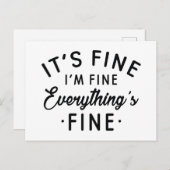 俺は素晴らし全て素晴らしだ素晴らし ポストカード (正面/裏面)