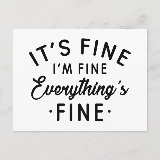 俺は素晴らし全て素晴らしだ素晴らし ポストカード (正面)