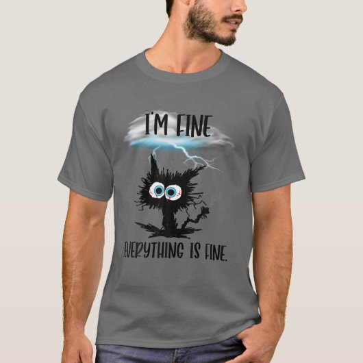 俺は素晴らし全て素晴らしキャッおもしろいトだ Tシャツ (正面)