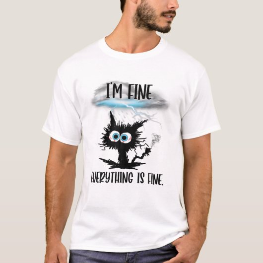 俺は素晴らし全て素晴らしキャッおもしろいトだ Tシャツ (正面)