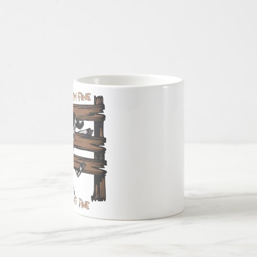 俺は素晴らし全て素晴らしヤギ素晴らしだおもしろい コーヒーマグカップ (中央)