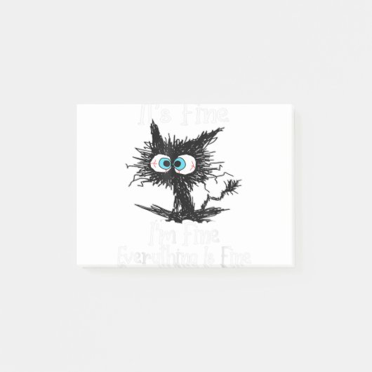 俺は素晴らし全て黒素晴らしだ素晴らしおもしろい ポストイット (正面)