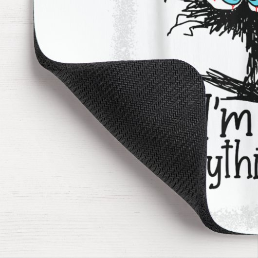 俺は素晴らし全て黒素晴らしだ素晴らしおもしろい マウスパッド (コーナー)