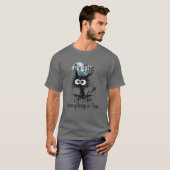 俺は素晴らし全て黒素晴らしだ素晴らしおもしろい Tシャツ (正面フル)