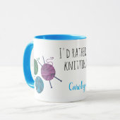 俺は編み物だパーソナライズされた マグカップ (正面左)