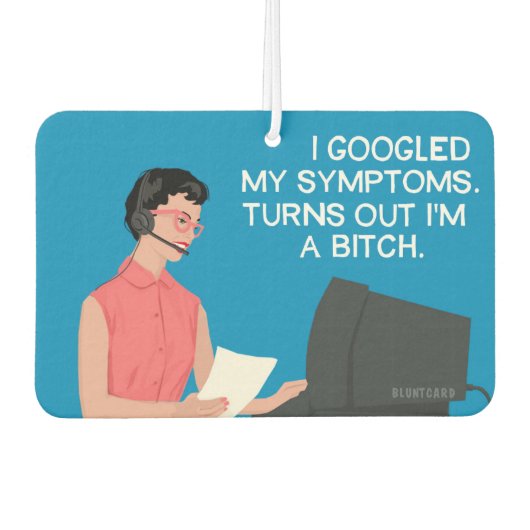 俺は自分で捜索した！- おもしろい カーエアーフレッシュナー (正面)