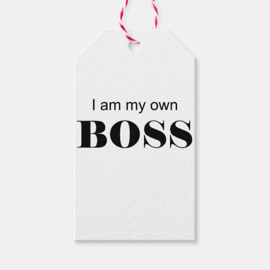 俺は自分のボスだ！ ギフトタグ (正面)