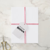 俺は自分のボスだ！ ギフトタグ (より糸付き)