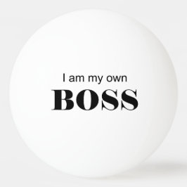 俺は自分のボスだ！ 卓球ボール