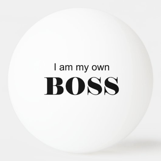 俺は自分のボスだ！ 卓球ボール (正面)