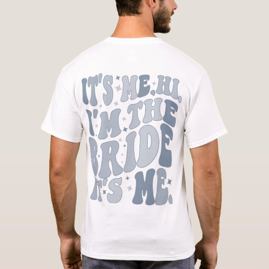 俺は花嫁の俺だクールパーソナライズされた Tシャツ (裏面)