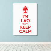 俺は落ち着けな保い キャンバスプリント (インサイチュ (ウッドフロア))