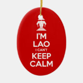 俺は落ち着けな保い セラミックオーナメント (正面)