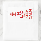 俺は落ち着けな保い 長方形シール (バッグ)